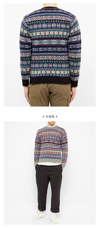 Jamiesons 130-Year Fair Isle Wool Sweater – Scottish Heritage Knit (Unisex)