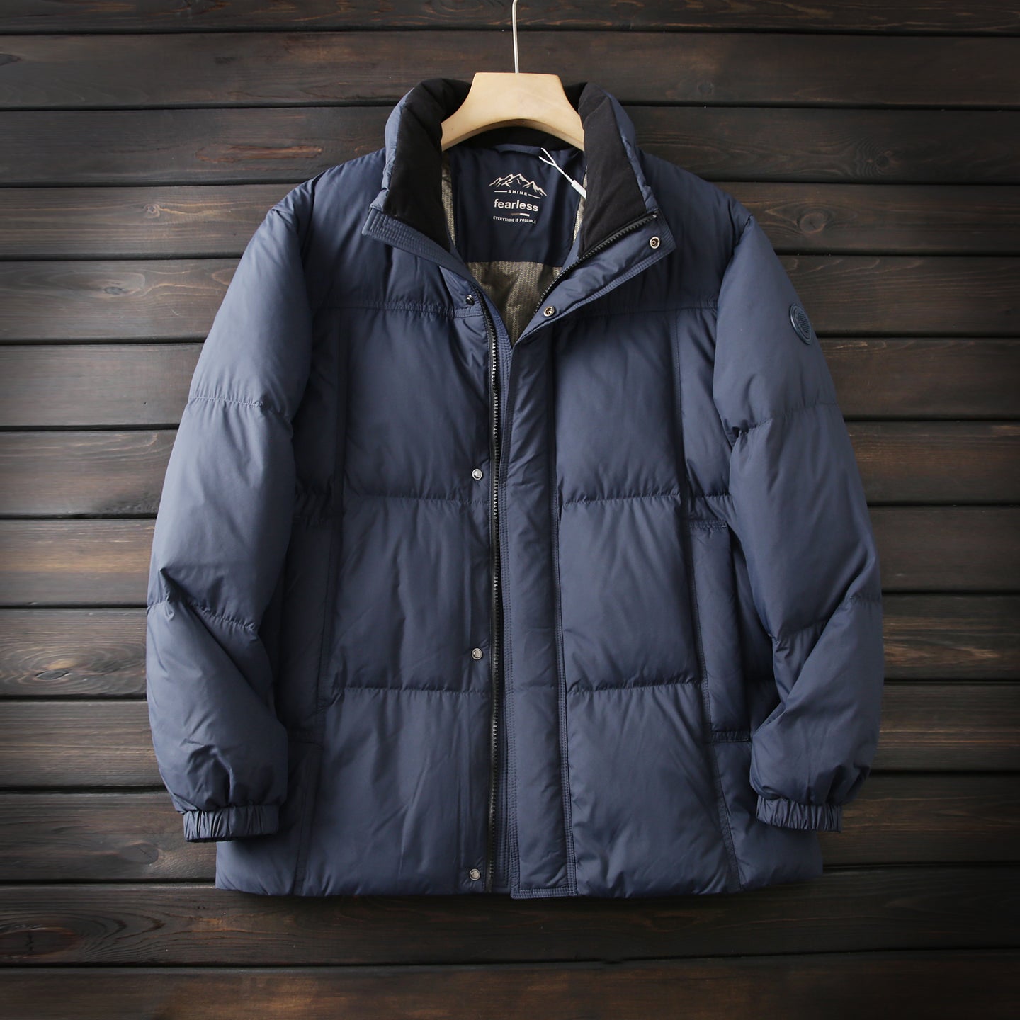 Lightweight 600 Fill Down Puffer Jacket – Stand-Collar Thickened Warm (Men & Unisex)