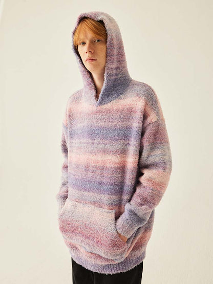 Medria Unisex Retro Colorful Hoodie - Guochao Loose Lazy Style Warm Sweatshirt