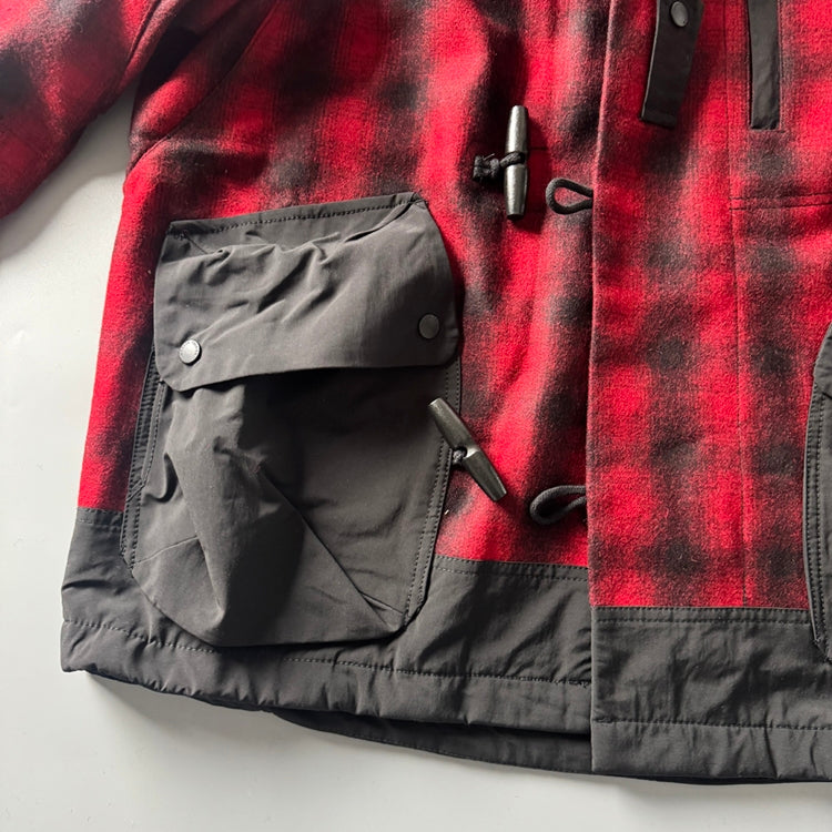 Japanese Retro Plaid Wool Hooded Coat - Thickened Warm Winter Jacket