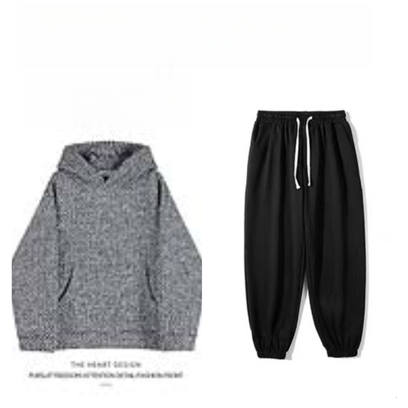 High Street Trendy Brand Little Chanel Style Hooded Sweatshirt Unisex Jacket Spring Autumn Knitted Casual Stylish Versatile Pocket Top