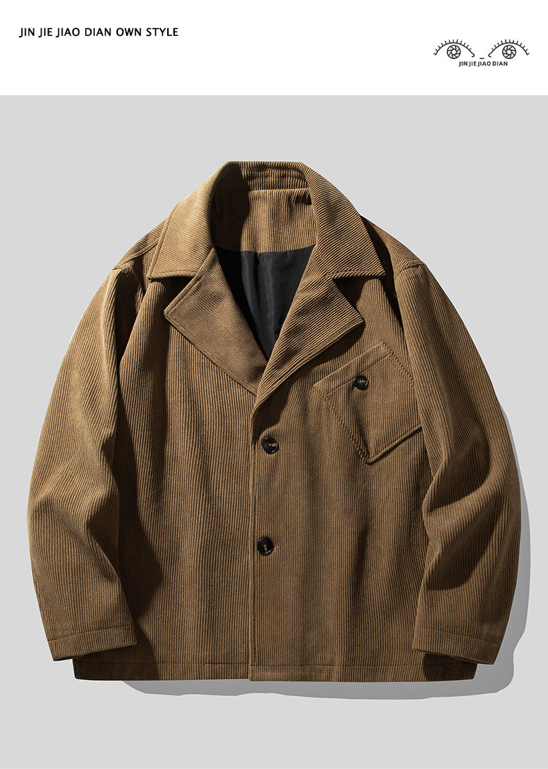 Belgium High-End Japanese Style Blazer - Notched Lapel Casual Suit 2025 (Men)