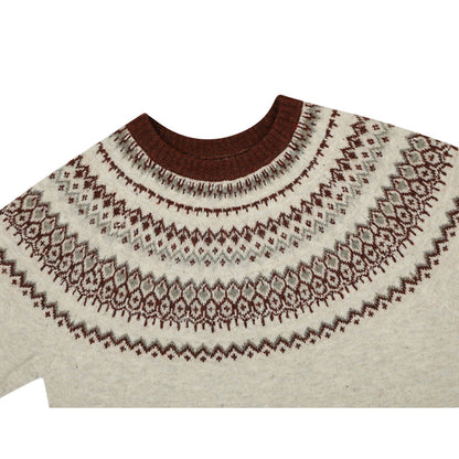 Fair Isle Wool-Blend Jacquard Sweater – Old Money Unisex Knit