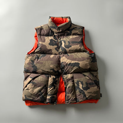 Men's Reversible 90% White Duck Down Camouflage Vest