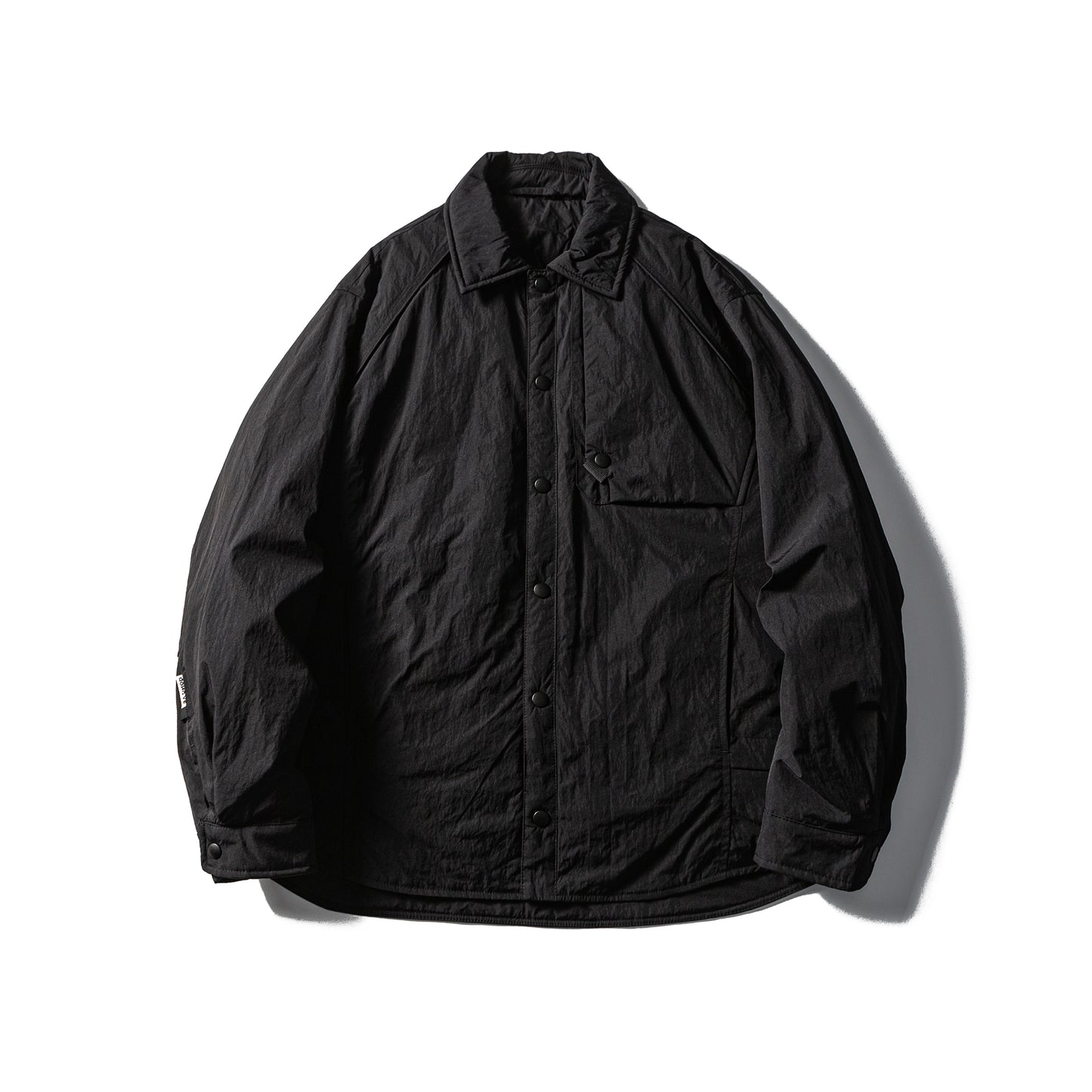 Men's Japanese Style Lightweight Down Jacket - 90% White Duck Down Loose Lapel Solid Color Workwear Coat