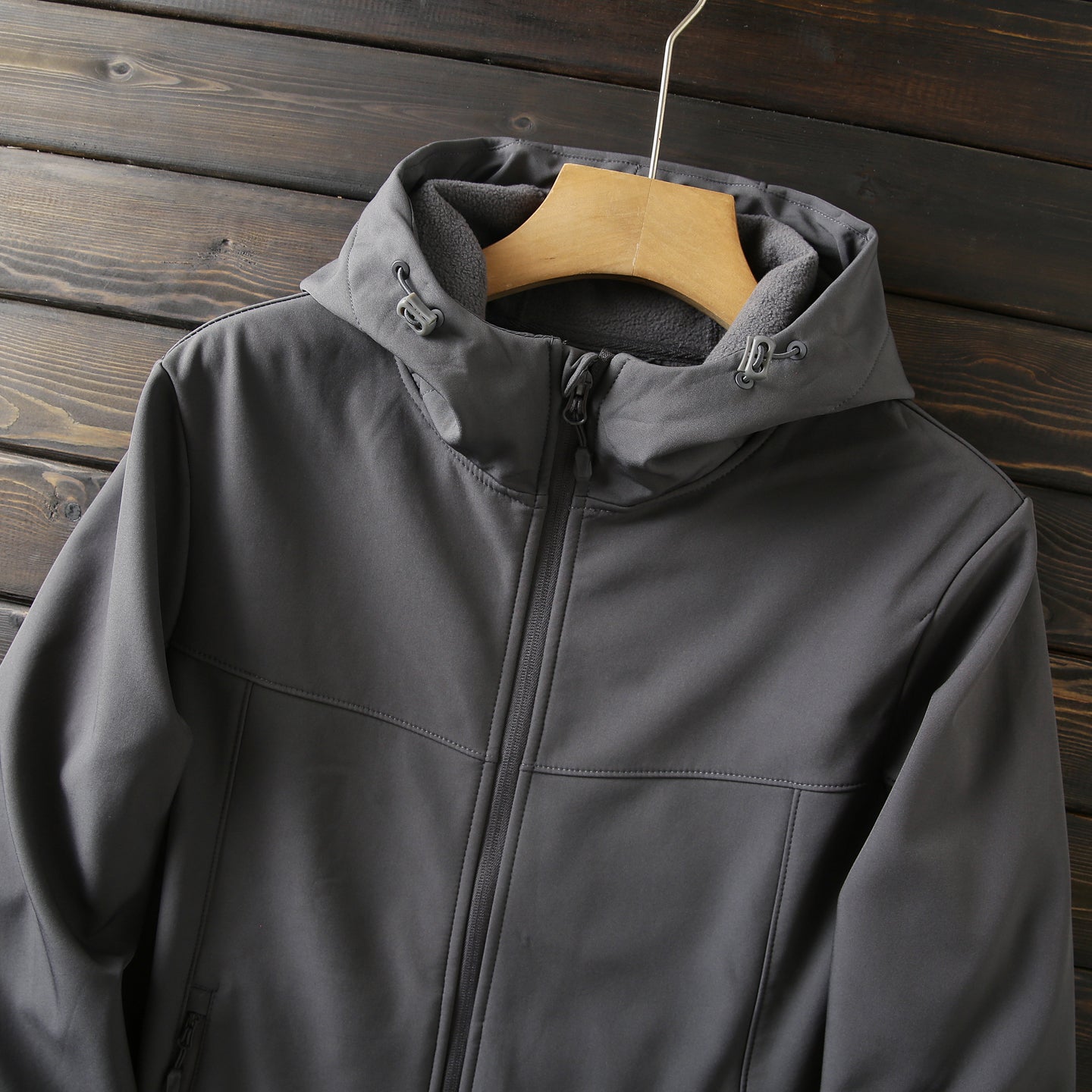 Men's Premium Fleece Thermal Soft Shell Jacket - Autumn Windproof Waterproof Thickened Hooded Coat