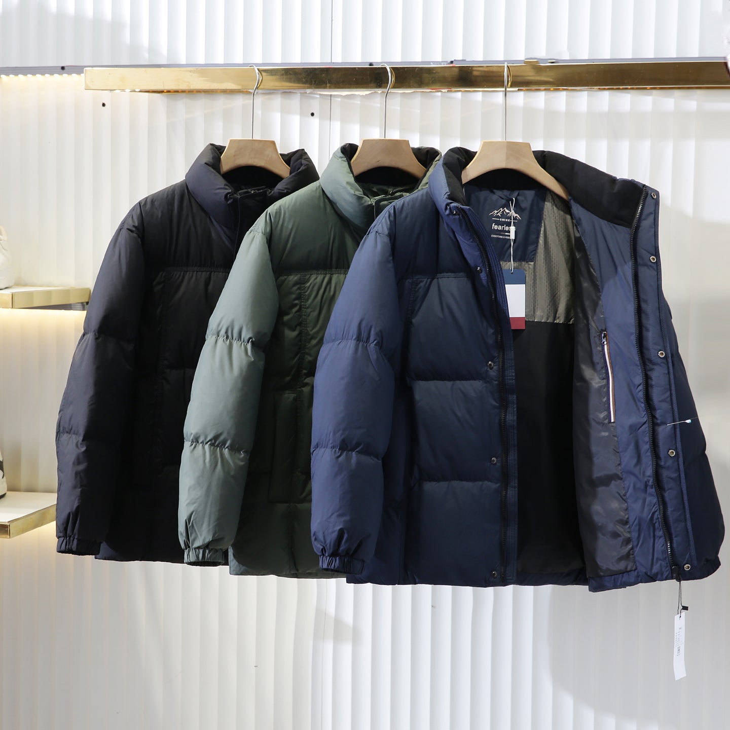 Lightweight 600 Fill Down Puffer Jacket – Stand-Collar Thickened Warm (Men & Unisex)