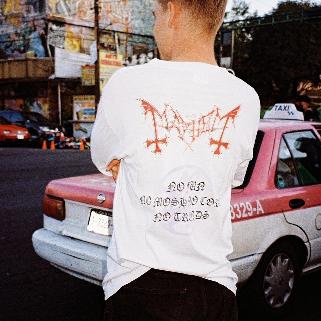 Mayhem Metal Band Deathcrush Album Cover Versatile European and American Style Long Sleeve T-Shirt