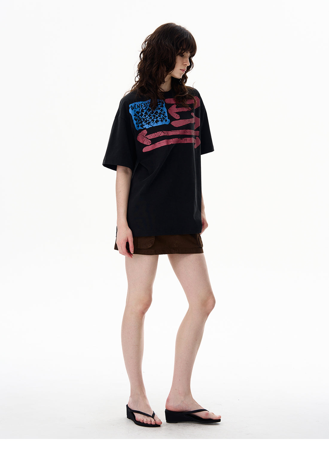 American Retro Dirty Short Sleeve T-Shirt for Men Ins Trendy Brand Fashion Cool Niche Top Couple Tee