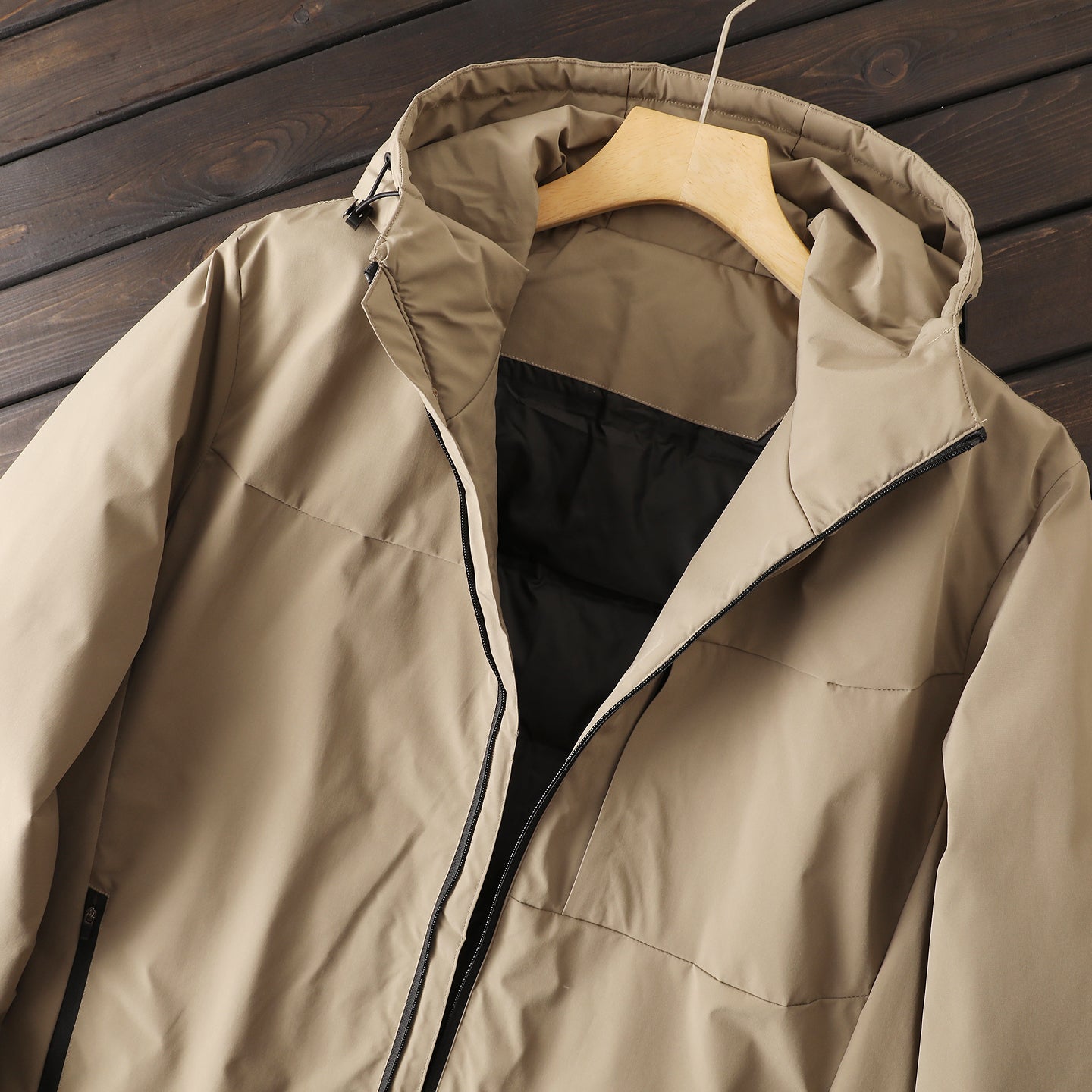 Men's Plus Size European American Style Down Jacket - Winter Windproof Thickened Hooded Cold-Resistant Coat