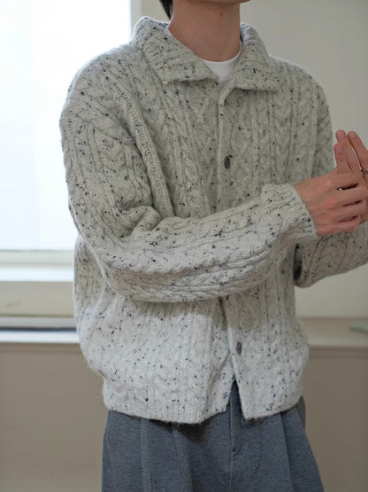 Coke Life CARPEM Winter Sweater Coat - Lazy Style Braided Wool Knit Unique Design Top