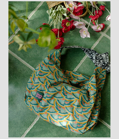 Original Spring Summer New Print Large Capacity Retro Shoulder Bag Fashion Crossbody Lightweight Tote Bag