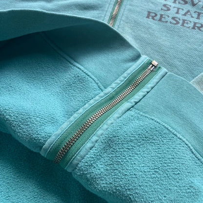 Japanese Trend All-Cotton Washed Vintage Distressed Zipper Hoodie