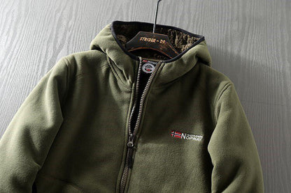 Professional Outdoor Men's Autumn and Winter Fleece-Lined Thickened Polar Fleece Warm Jacket | Japanese vintage | yamalin clothes | Yamalinclothes