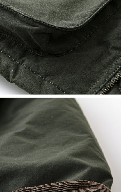 Outdoor Retro Hunting Corduroy Jacket - Water-Repellent Multi-Pocket Coat (Unisex)