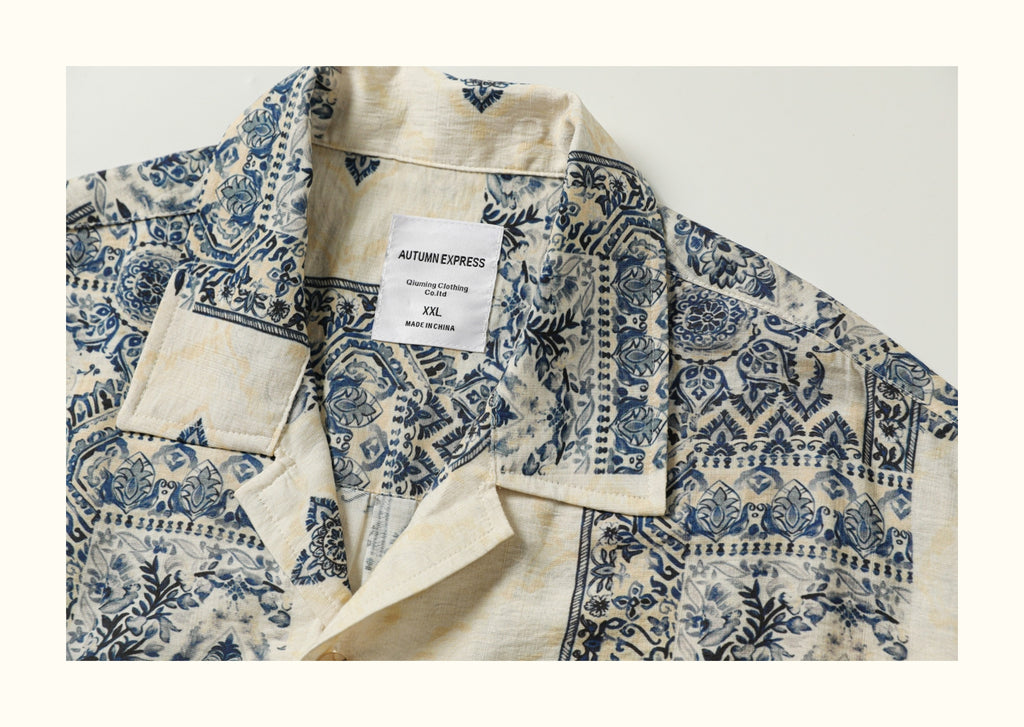 Original Design Retro Hawaiian Resort Shirt for Men – Casual Vacation Vibes