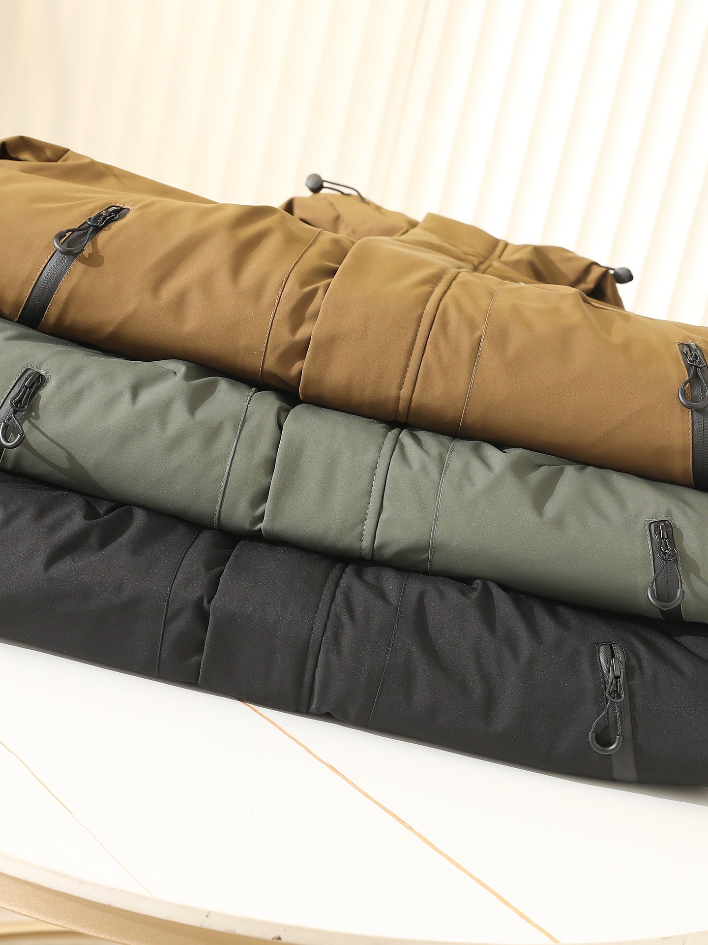 Men's Plus Size Euro-American Style Winter Jacket - Windproof Waterproof Hooded Thickened Cotton Coat