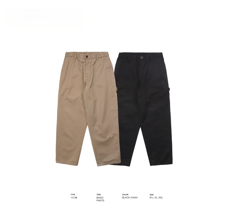 Japanese Cityboy Fashion Brand Loose Street Leisure Corduroy Trousers Washed All-Matching Straight Couple Overalls