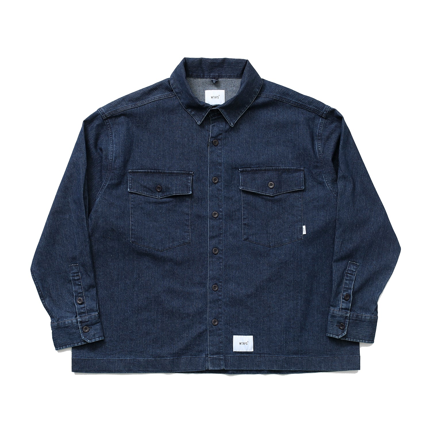 Japanese Style Retro Casual Loose Denim Shirt Unisex Solid Color Jacket