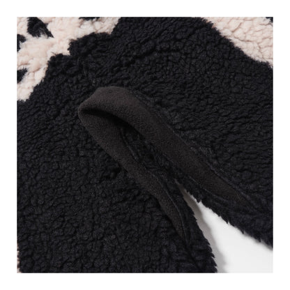 KAPITAL Lamb‑Wool Bone Pattern Pants – Japanese Retro Warm Unisex Trousers