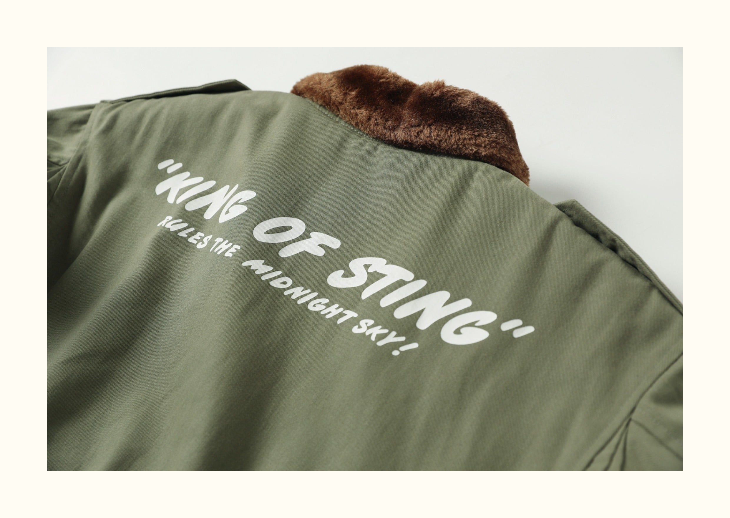 Cotton Shell with Wool-Liner, American-Style Pilot Jacket (Unisex)