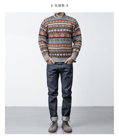 Jamiesons 130-Year Fair Isle Wool Sweater – Scottish Heritage Knit (Unisex)