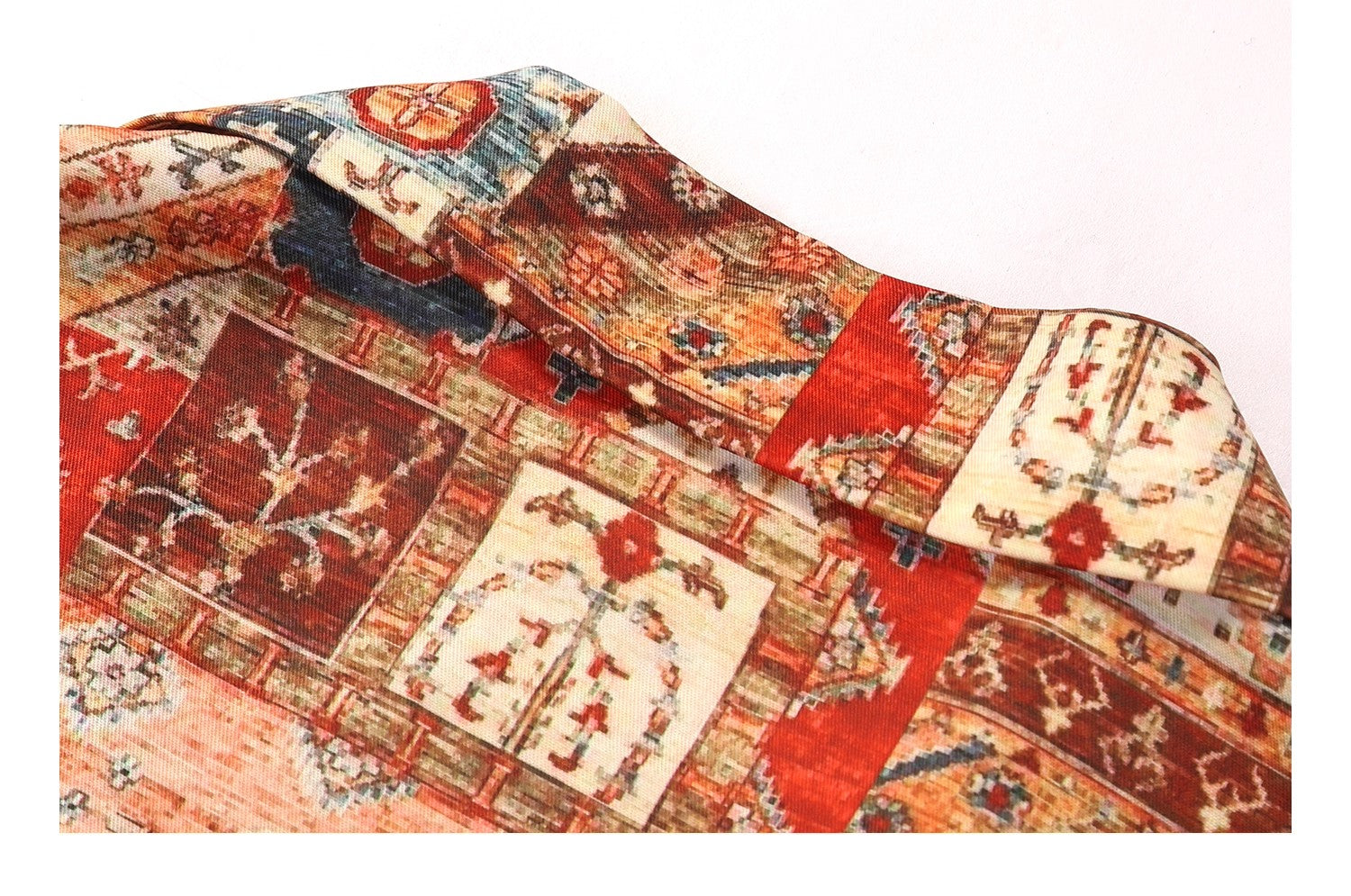 Made Zoo 25SS Patchwork Cuban Collar Shirt – Thin Loose Unisex Summer Piece