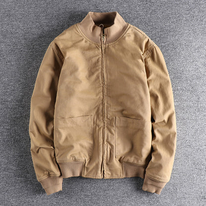 Men's Korean High-End Retro Patchwork Down Jacket - 90% Duck Down Shirt-Style Lightweight Winter Coat