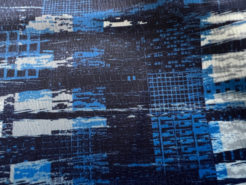 Ukiyo-E Patchwork Style Loose Drape Hawaiian Cuban Collar Printed Aloha Shirt Short Sleeve Shirt