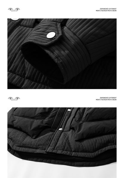 Two-Piece White Duck Down Jacket – Designer Split-Style Winter Coat (Unisex)