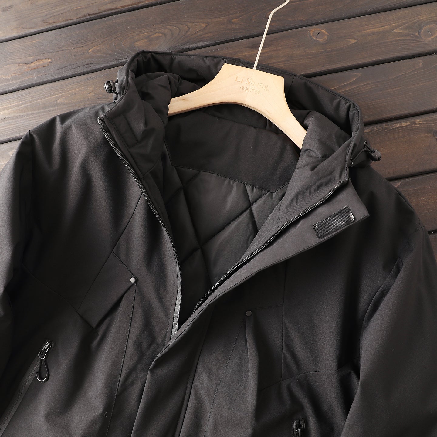 Men's Plus Size Euro-American Style Winter Jacket - Windproof Waterproof Hooded Thickened Cotton Coat