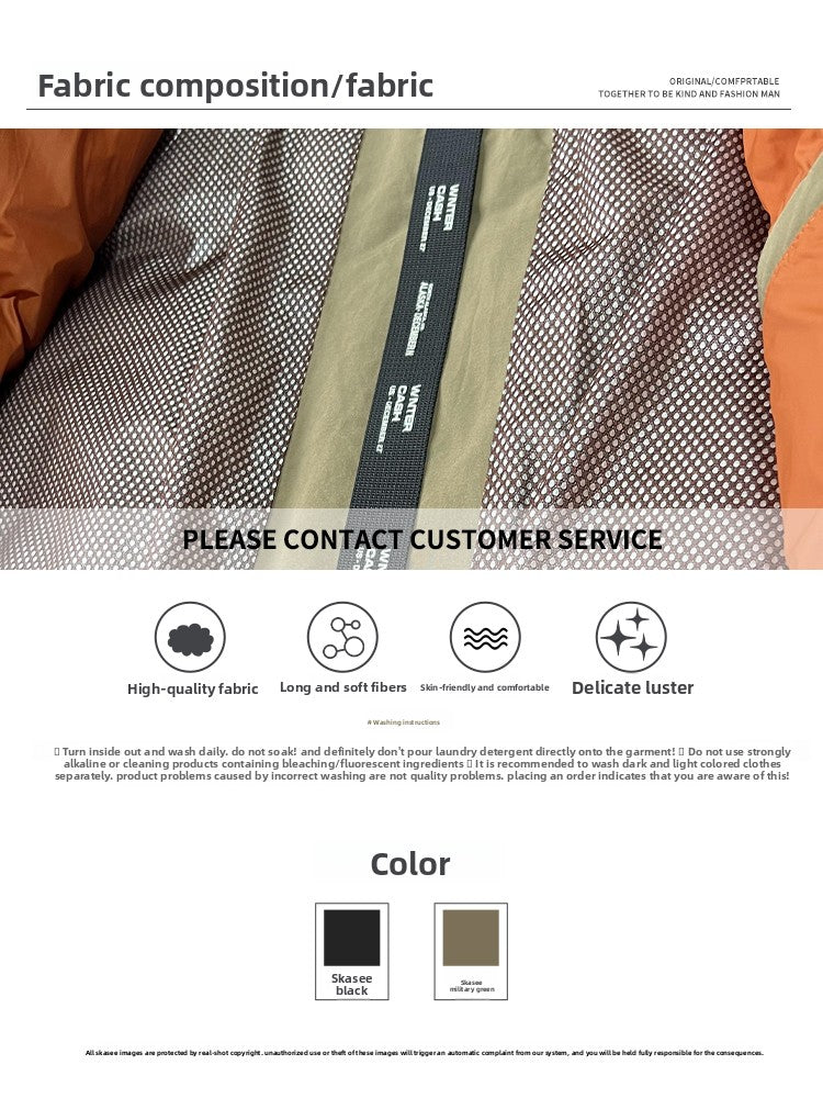 American Style Trendy Brand 90 White Duck Down Workwear Flight Jacket Down Jacket Men Winter Loose Thickened Warm Short Coat