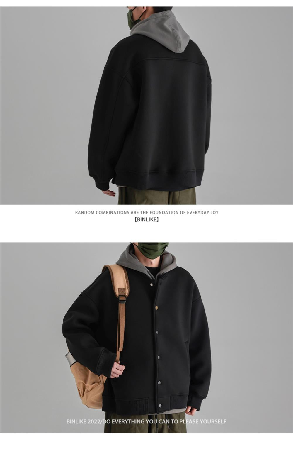 American Retro Loose-Casual Baseball Jacket – Spring/Autumn Elegant Fit (Unisex)