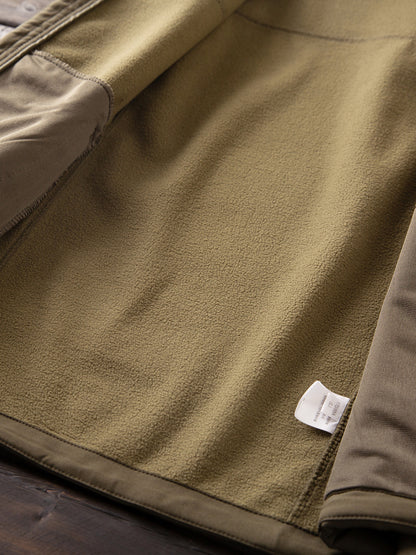 Men's Premium Fleece Thermal Soft Shell Jacket - Autumn Windproof Waterproof Thickened Hooded Coat