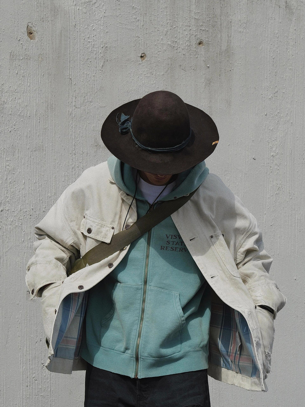 Japanese Trend All-Cotton Washed Vintage Distressed Zipper Hoodie