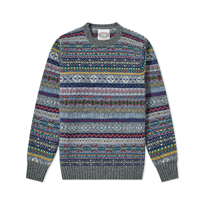 Jamiesons 130-Year Fair Isle Wool Sweater – Scottish Heritage Knit (Unisex)
