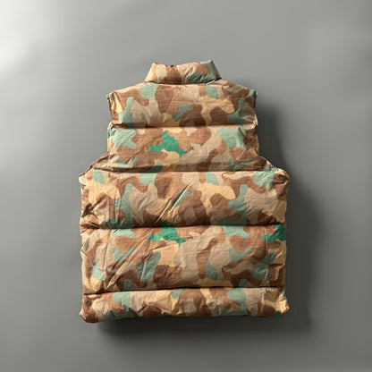 Men's Reversible 90% White Duck Down Camouflage Vest