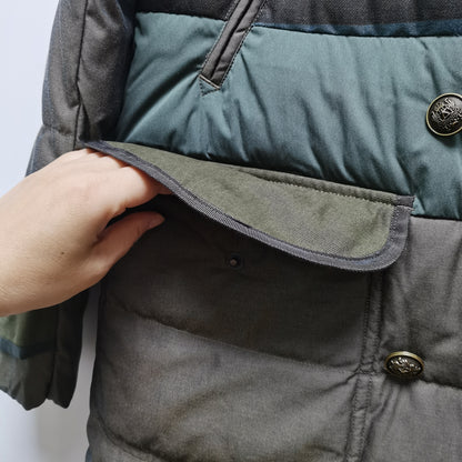 Men's Mid-Length Korean Style 90% White Duck Down Jacket