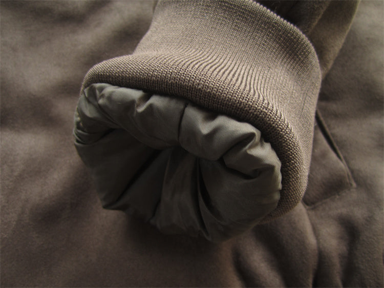 Men's Foreign Trade Original Ultra-Thick Suede Jacket - Skin-Friendly Soft Stretch Warm Cotton Coat