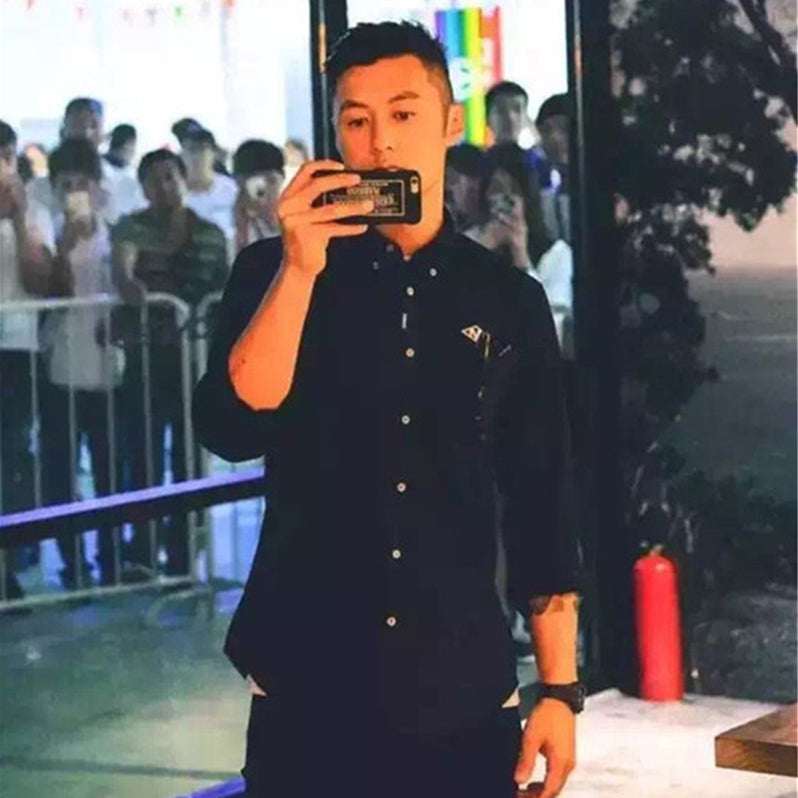 Oxford Cotton Shirt for Men Japanese Style Hong Kong Style Youth Casual Long Sleeve Shirt