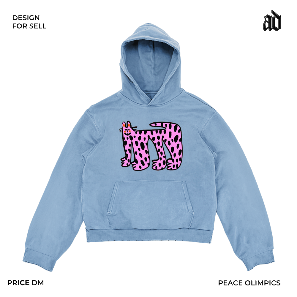 Heavyweight American Retro Artist Series Hoodie – Large-Size Streetwear (Unisex)