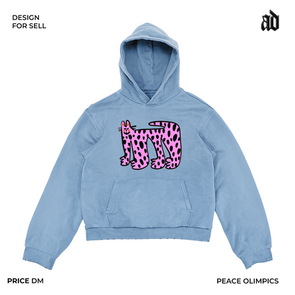 Heavyweight American Retro Artist Series Hoodie – Large-Size Streetwear (Unisex)