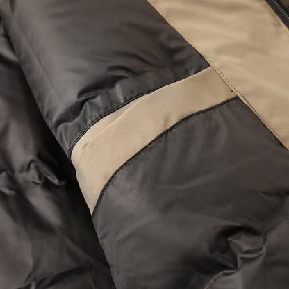 Men's Plus Size European American Style Down Jacket - Winter Windproof Thickened Hooded Cold-Resistant Coat