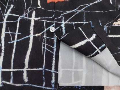 Wacko Maria Basquiat Print Long-Sleeve Shirt – Japanese Retro Graffiti (Unisex)