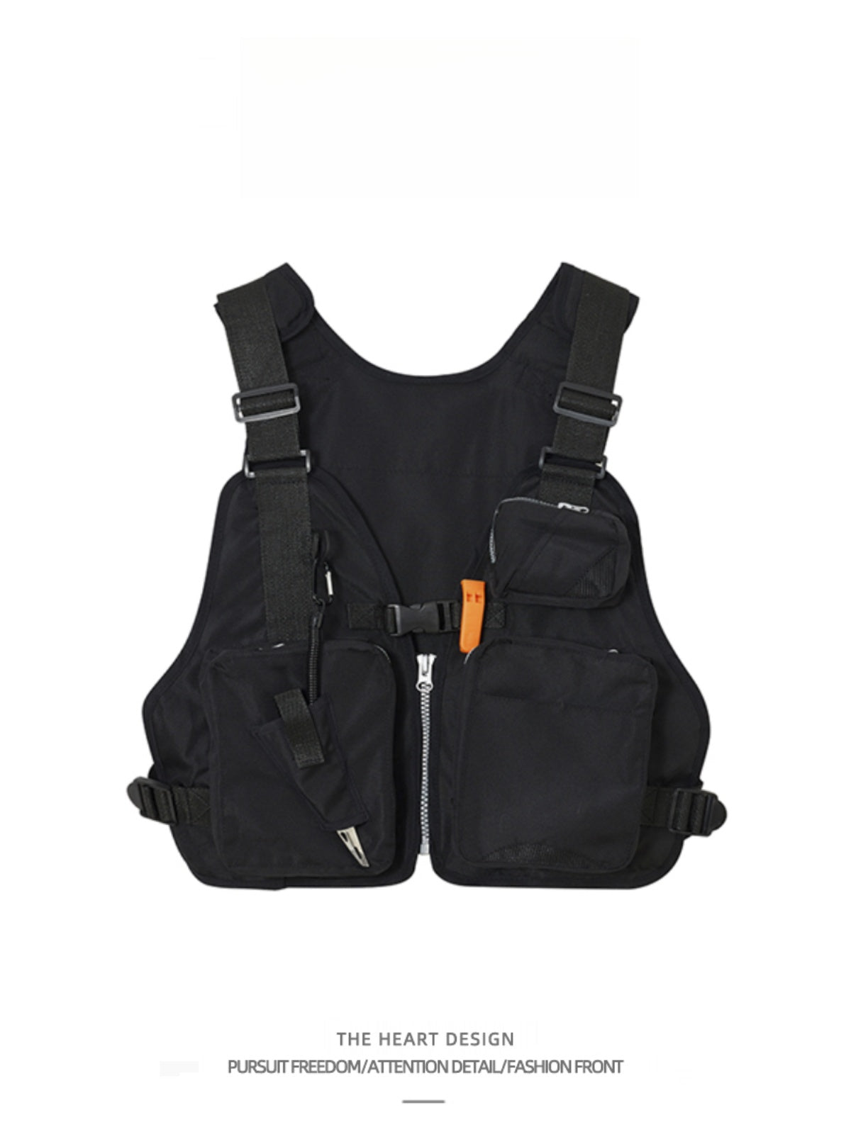 High Street American Style Outdoor Vest for Men and Women, Multi-Functional with Multiple Pockets, Adjustable, Casual, Stylish, Versatile, Roadster Vest for Men