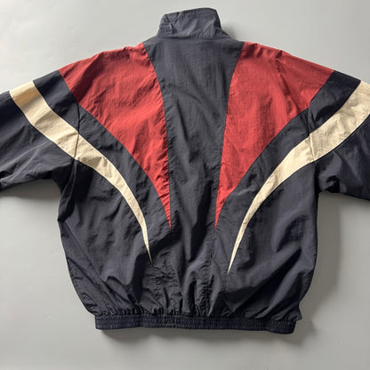 80s Retro Color-Block Mountain Jacket - Stand Collar Outdoor Coat