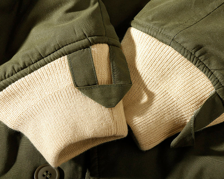 Japanese Retro Quilted Cotton Jacket - Baseball Collar Vintage Coat (Men)