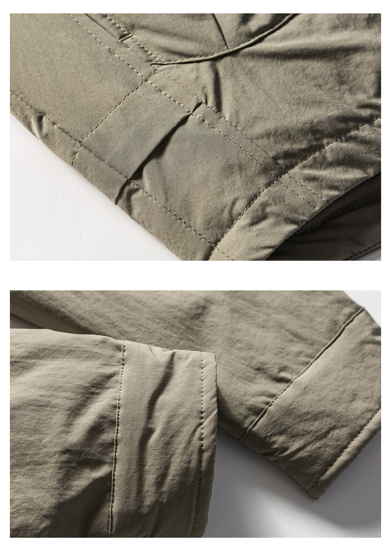 Men's 2025 Shirt-Style Down Jacket - High-End Lightweight 90% White Duck Down Outdoor Warm Coat