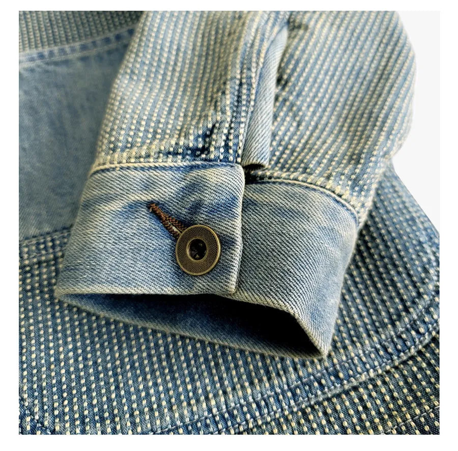 blue dyed denim thorn road robe jacket cardigan coat click vintage washed pluck dye distressed non-rrl | Japanese vintage | yamalin clothes | Yamalinclothes