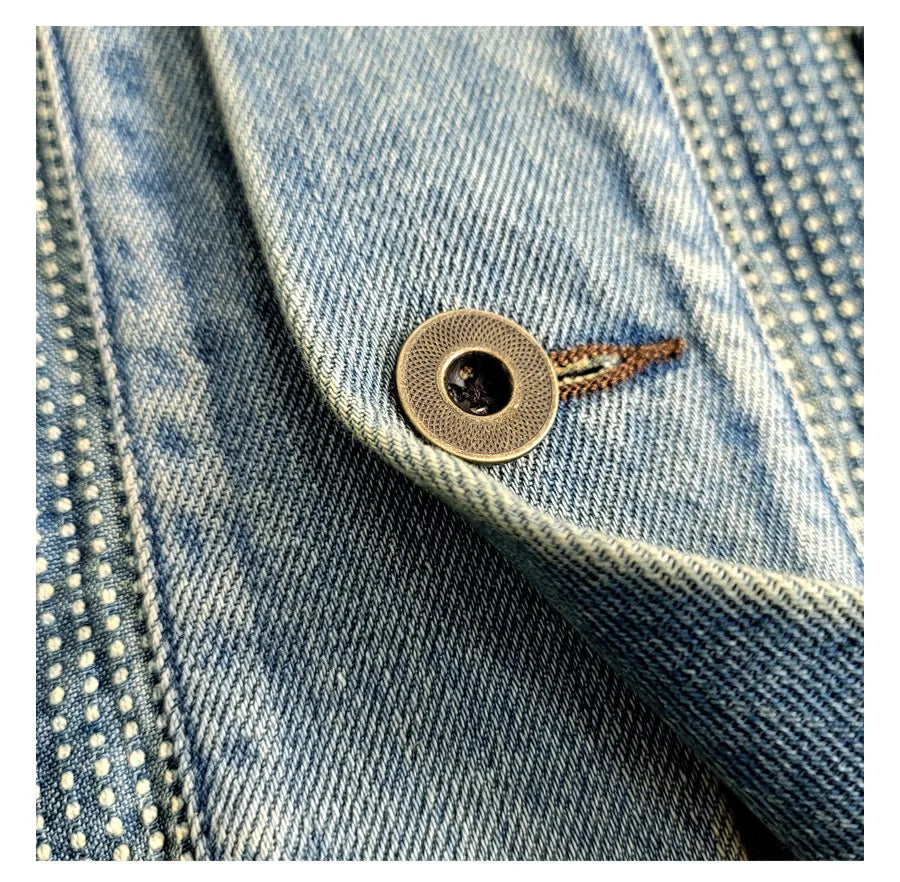 blue dyed denim thorn road robe jacket cardigan coat click vintage washed pluck dye distressed non-rrl | Japanese vintage | yamalin clothes | Yamalinclothes
